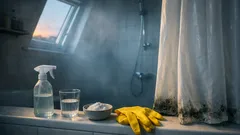 Schimmel am Duschvorhang entfernen: 4 schnelle Methoden, die wirklich helfen