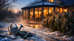 Warum immergrüne im Winter braun werden und was gießen wirklich bringt