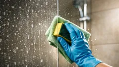 Kalkflecken an der Duschwand entfernen: so wird Glas und Kunststoff wieder klar