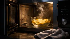 Mikrowelle reinigen ohne Schrubben: die besten Dampf-Tricks mit Essig und Zitrone