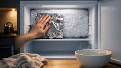 Gefrierfach abtauen: Mit dem Alufolien-Trick Reif in Minuten lösen