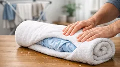 Wäsche schnell trocknen ohne Trockner: der Handtuch-Burrito-Trick für 1–2 Stunden