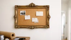 Aus altem Bilderrahmen wird eine Korktafel: DIY-Organizer fürs Zuhause