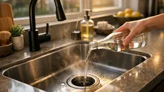 Essig im Abfluss: So entfernst du Gerüche einfach und günstig