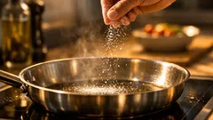 Fisch braten ohne Spritzer: der Salz-Trick für eine saubere Pfanne